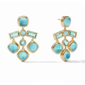 Julie Vos Antonia Chandelier Earrings Capri (?) Blue